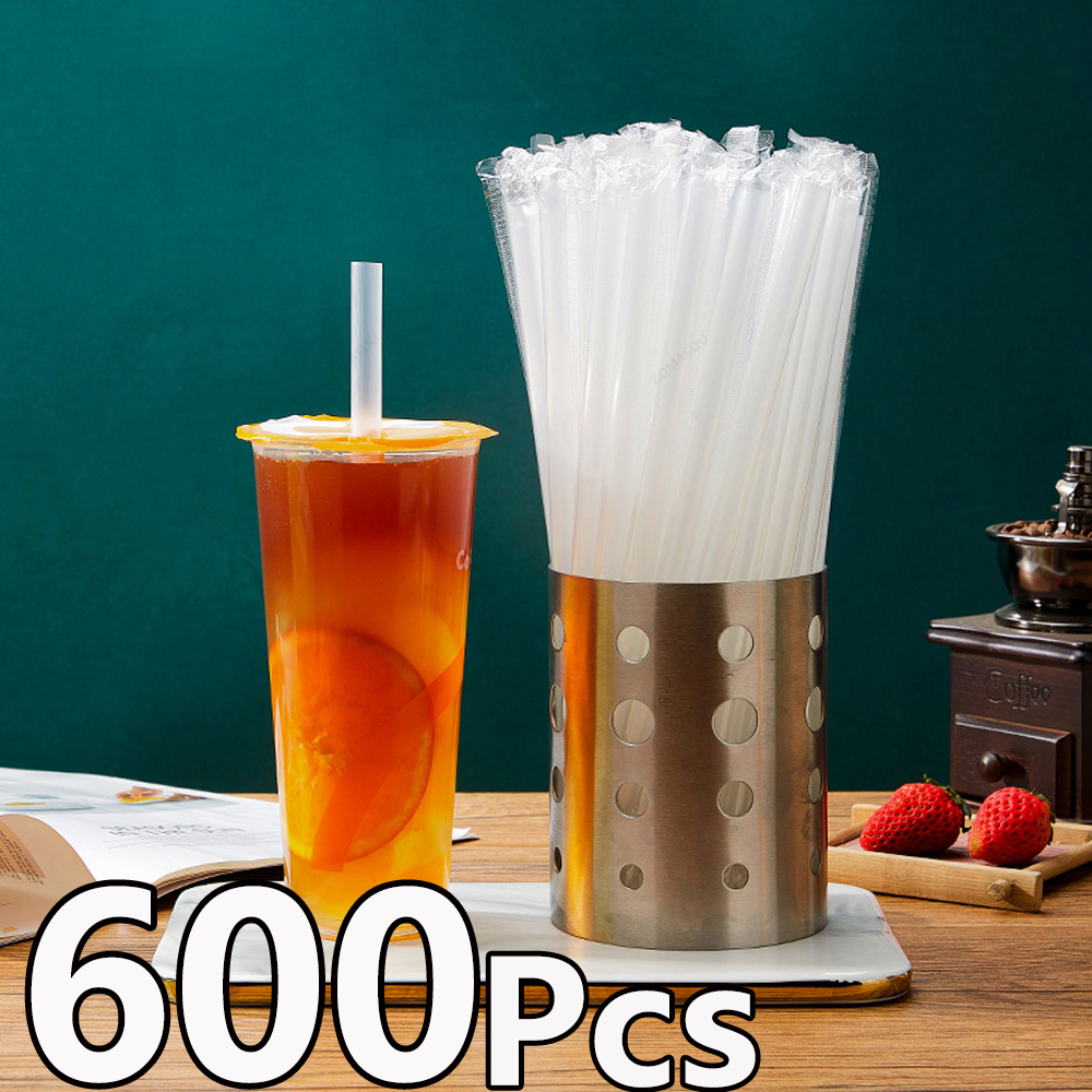 Wedding Fountain - 100-600Pc White Jumbo Smoothie Straws Large