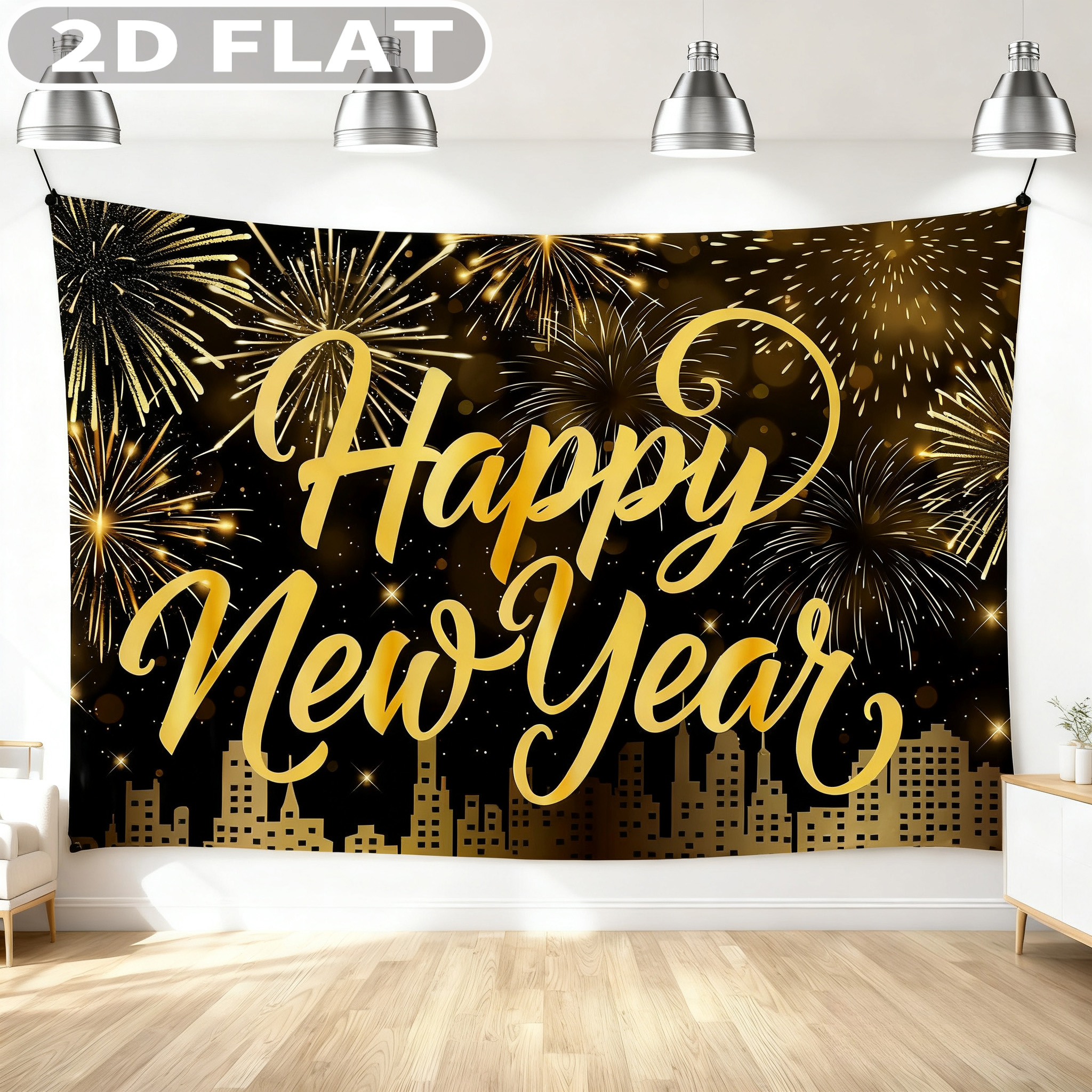 Photo Booth Prop - 1pc Happy New Year Party Photo