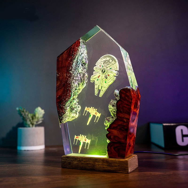 Wedding Led - Table Resin Lamp Universe War Sence