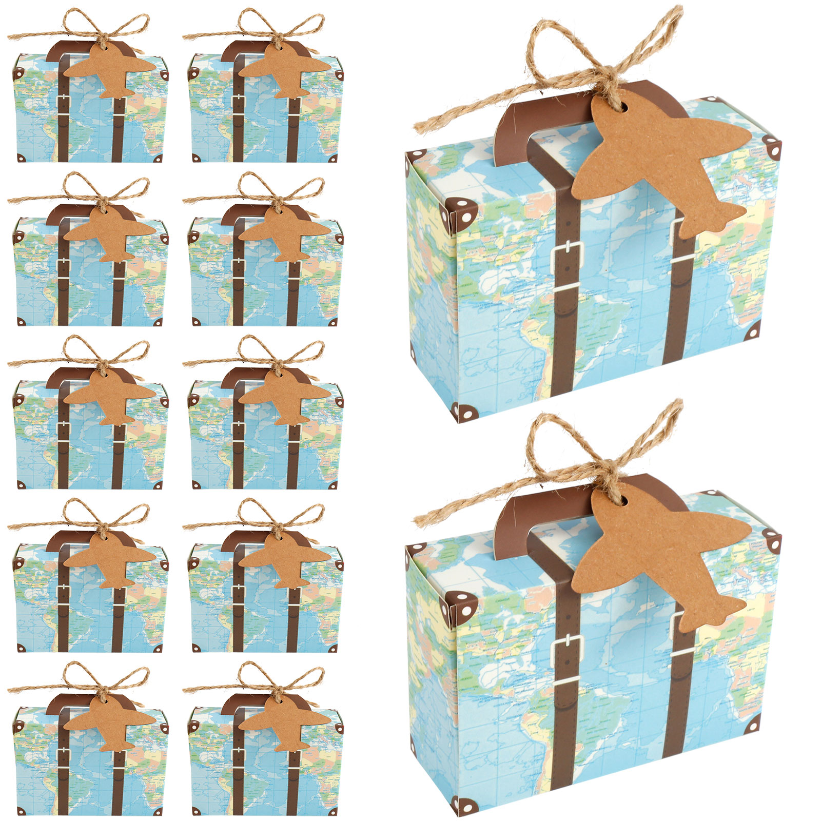 Wedding Favor Box - 50/100Pc Vintage Party Favor Candy Box