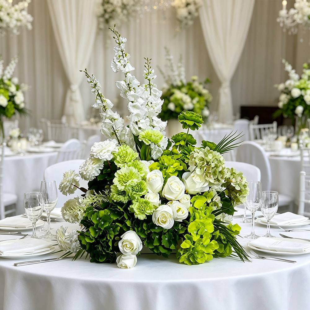 Luxury White Green Arrangement - Wedding Event Supply recensie en prijs