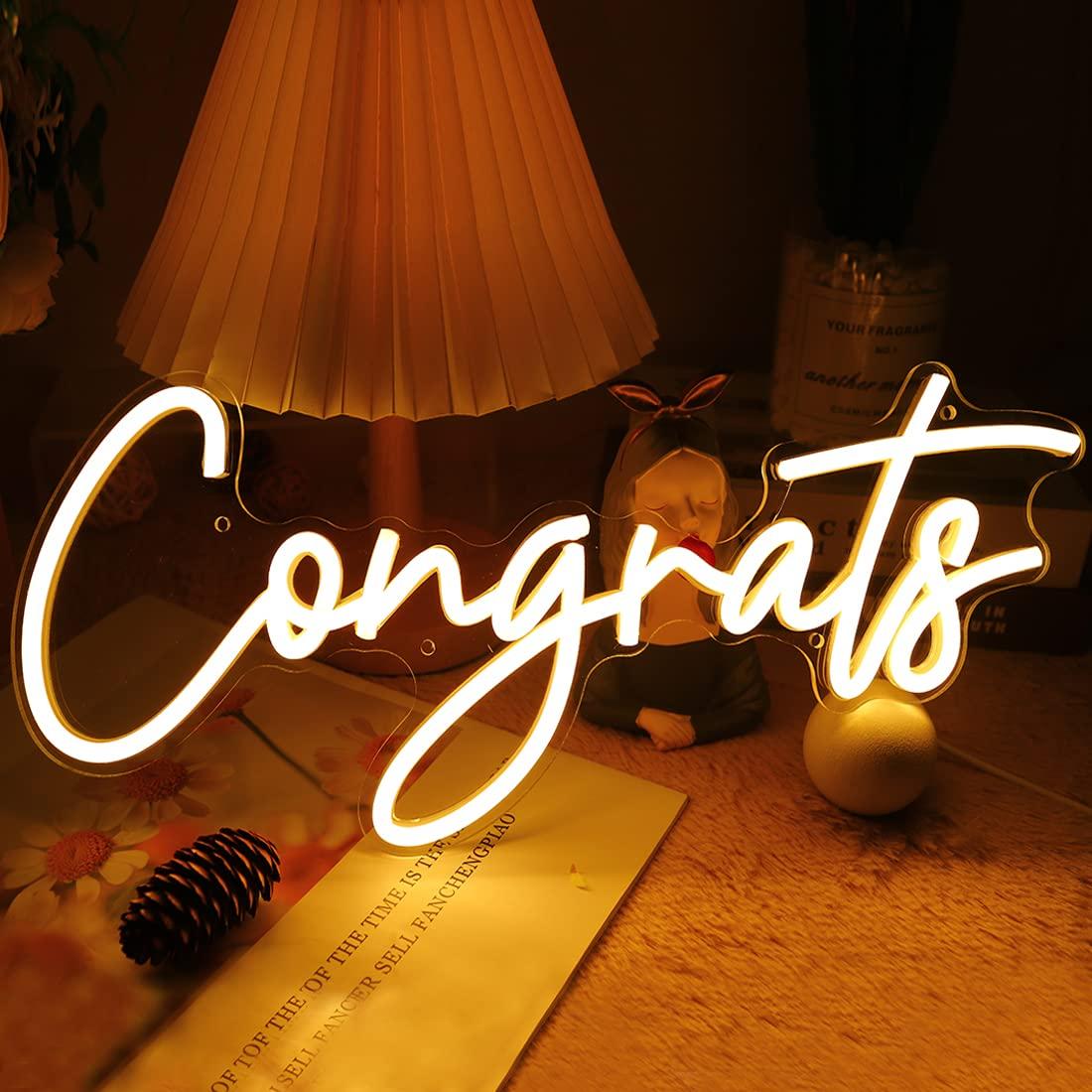 Congrats Neon Sign USB Dimmabl - Wedding Led recensie en prijs