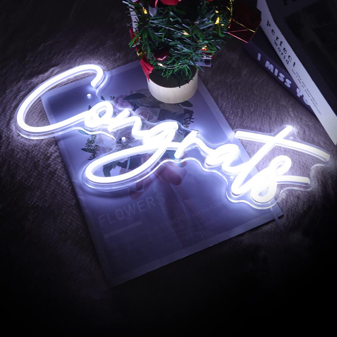 Congrats Neon Sign USB Dimmabl - Wedding Led recensie en prijs