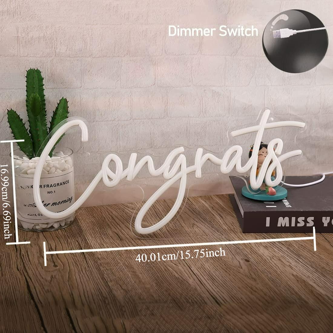 Congrats Neon Sign USB Dimmabl - Wedding Led recensie en prijs