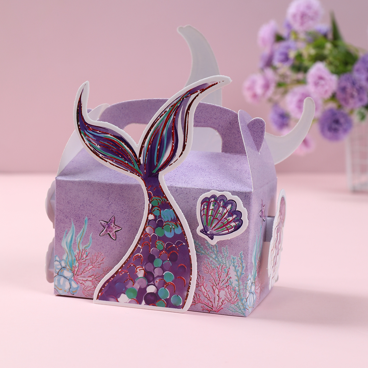 4pcs 3D Mermaid Tail Portable  - Wedding Favor Box recensie en prijs