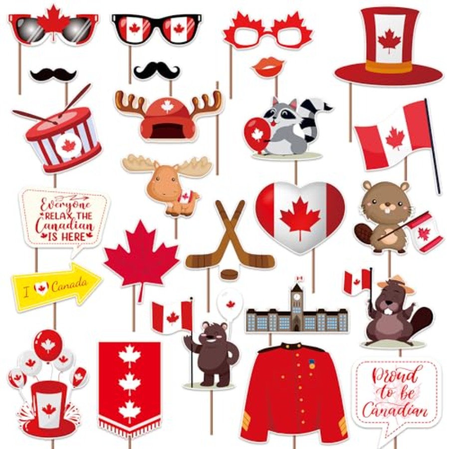 Canada Day Photo Booth Props D - Wedding Supply Canada recensie en prijs