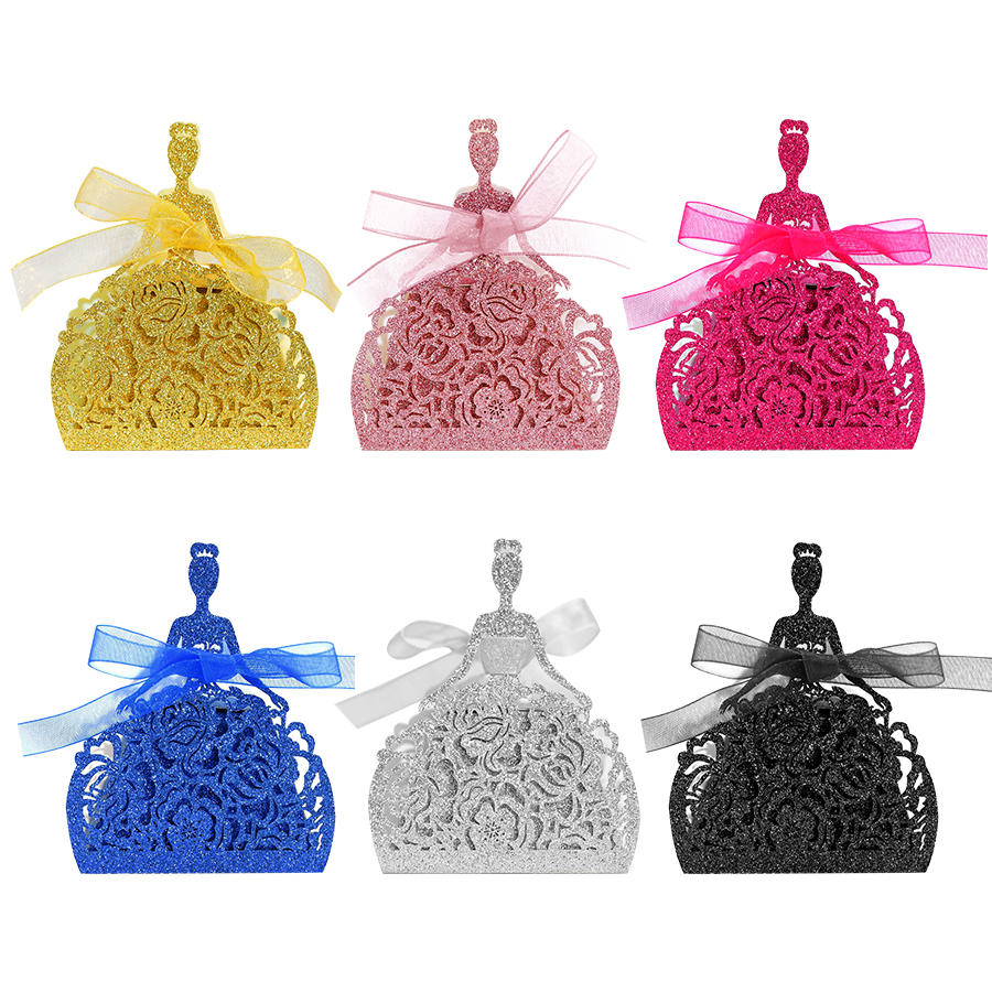 10Pcs/set Bride Flower Dresses - Wedding Favor Box recensie en prijs