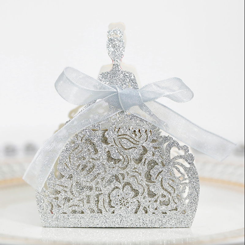 10Pcs/set Bride Flower Dresses - Wedding Favor Box recensie en prijs