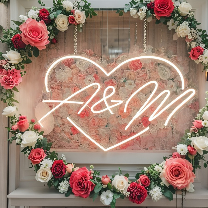 Custom Initials Heart LED Neon - Wedding Led recensie en prijs