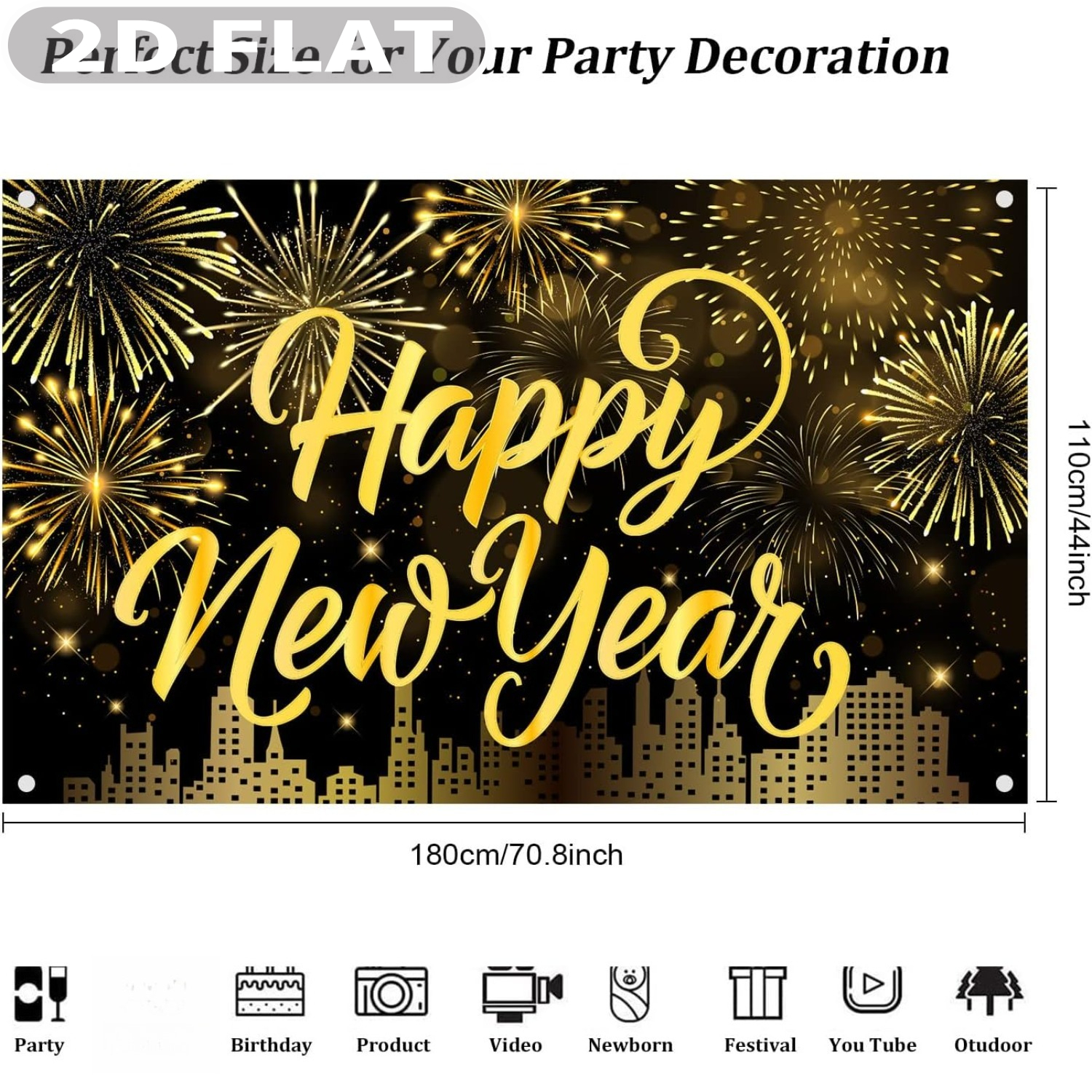 1pc Happy New Year Party Photo - Photo Booth Prop recensie en prijs