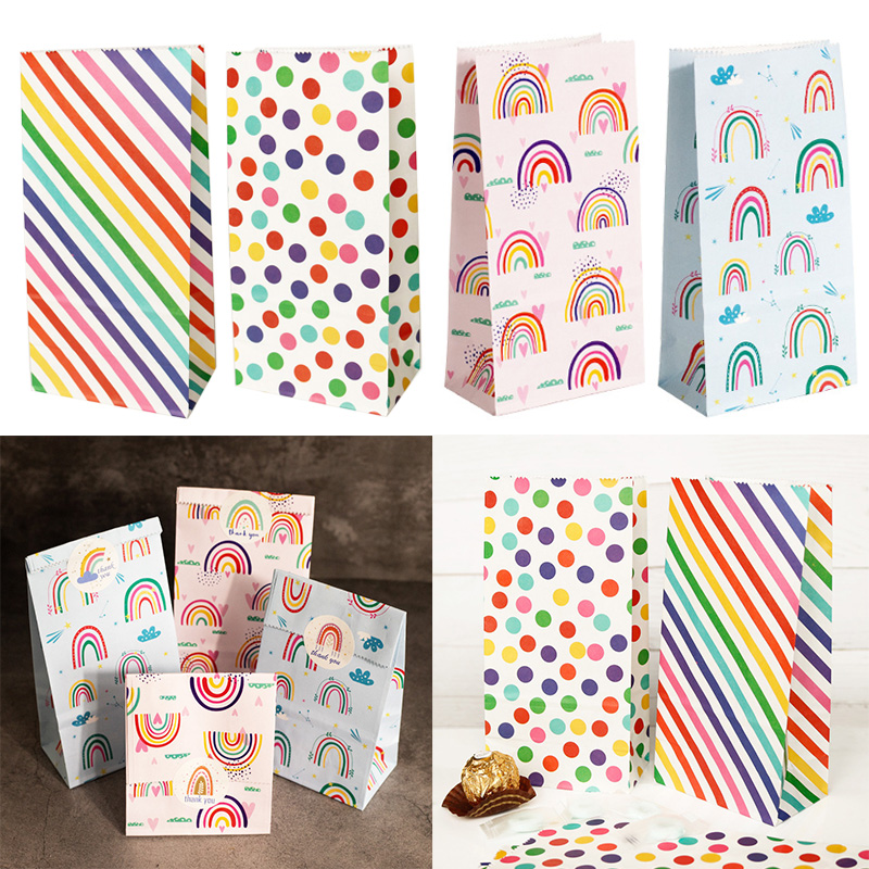 Small Paper Bags Rainbow Print - Wedding Favor Box recensie en prijs