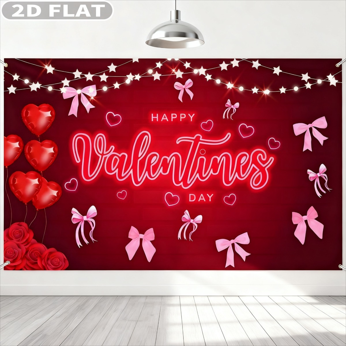 2D FLAT 1pc Happy Valentine's  - Photo Booth Prop recensie en prijs