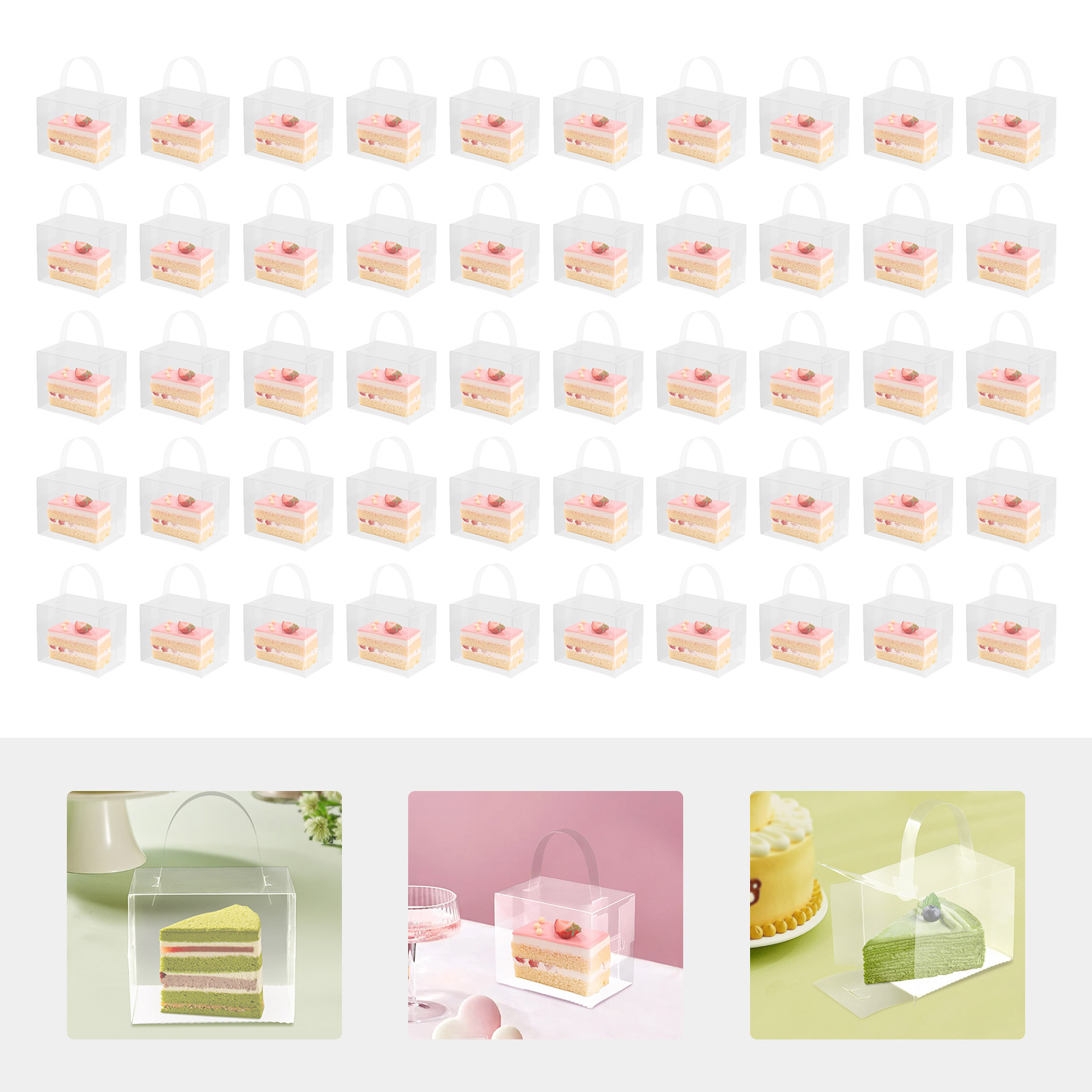 50 Pcs Clear Cake Boxes Set, P - Wedding Favor Box recensie en prijs