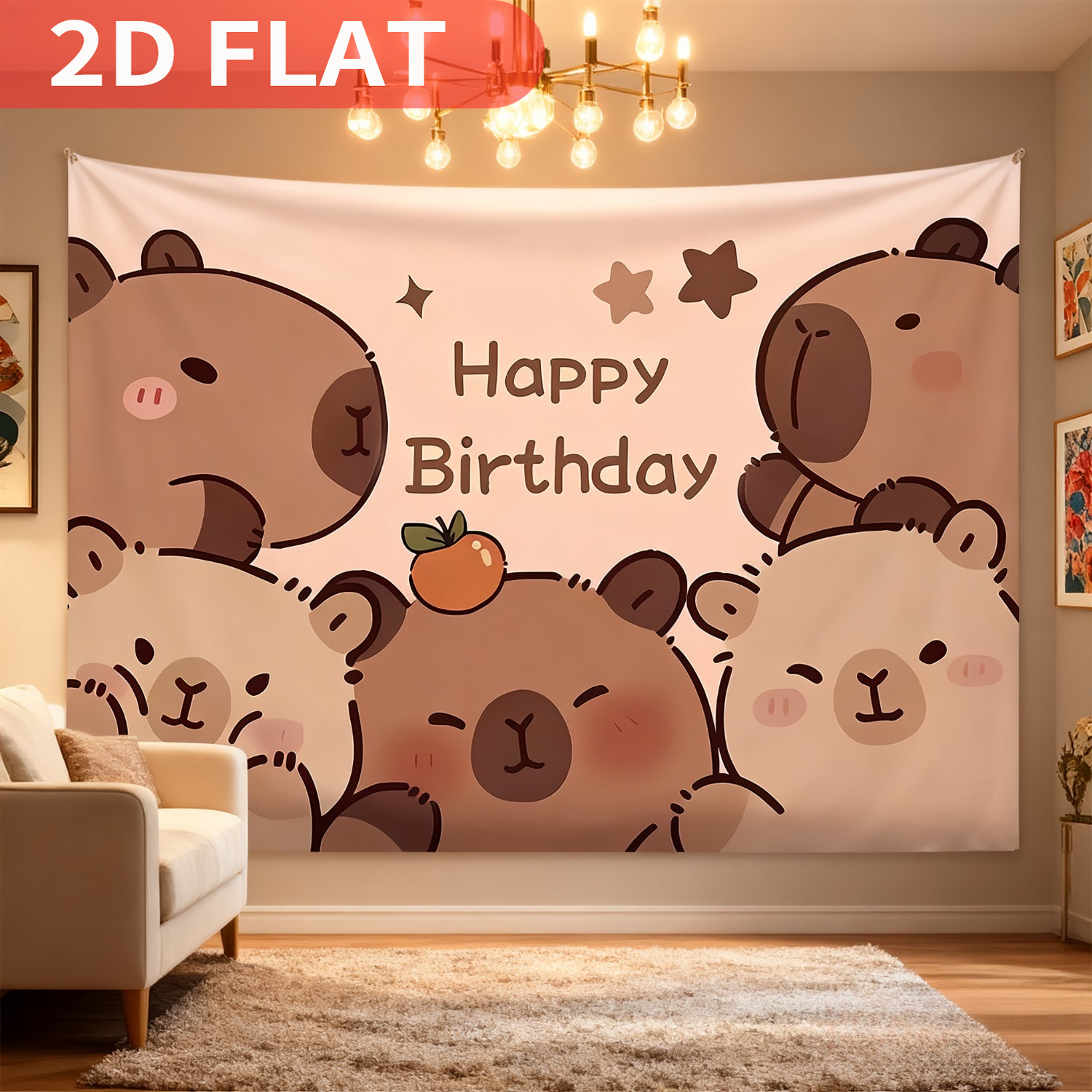 1pc Cute Capybara Theme Kids B - Photo Booth Prop recensie en prijs