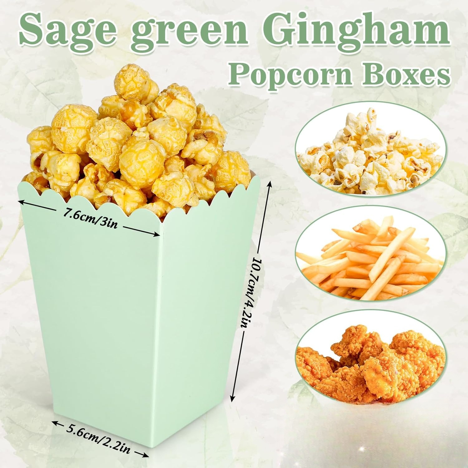 12 pcs  Sage Green Mini Popcor - Wedding Favor Box recensie en prijs