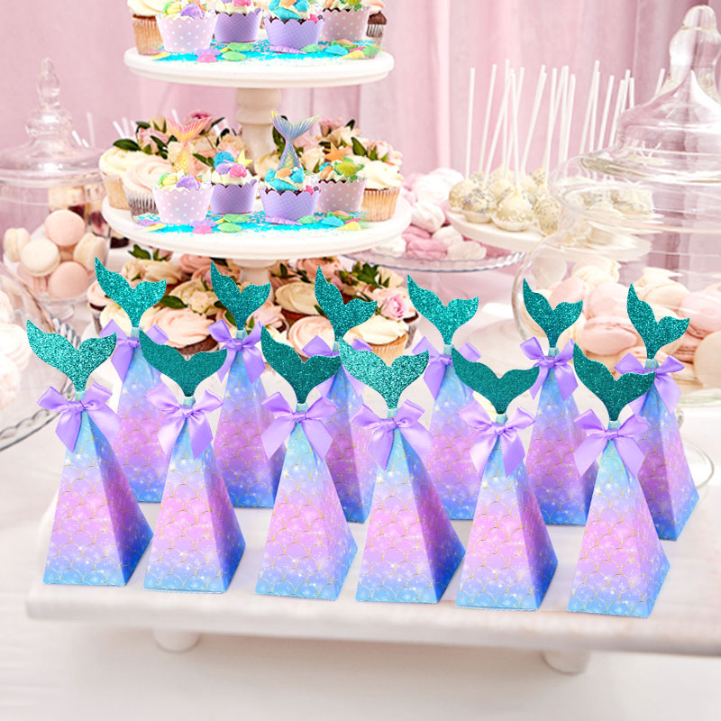 10Pcs Little Mermaid Candy Box - Wedding Favor Box recensie en prijs