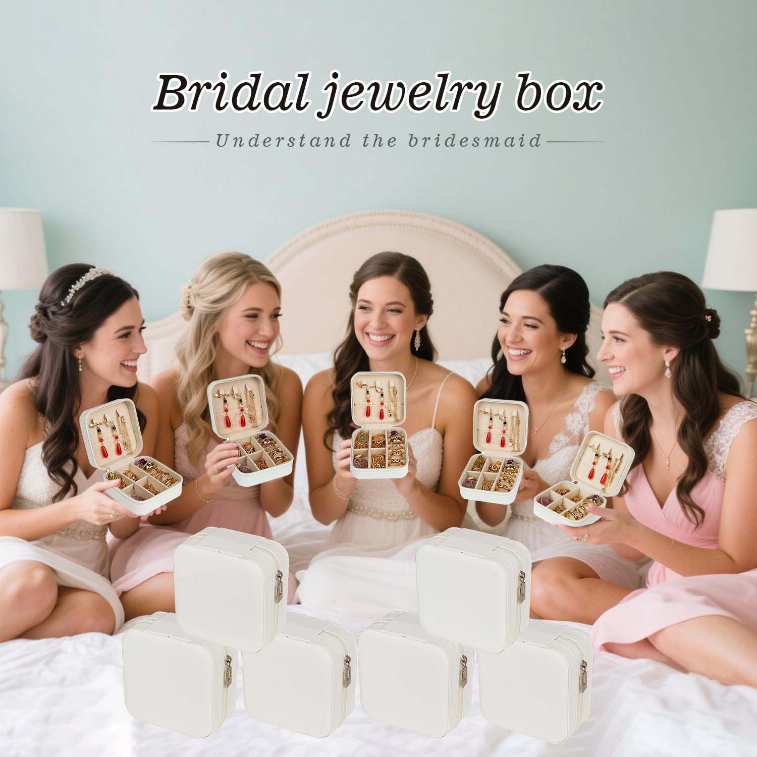 6-50pcs Travel Jewelry Case Br - Wedding Favor Box recensie en prijs