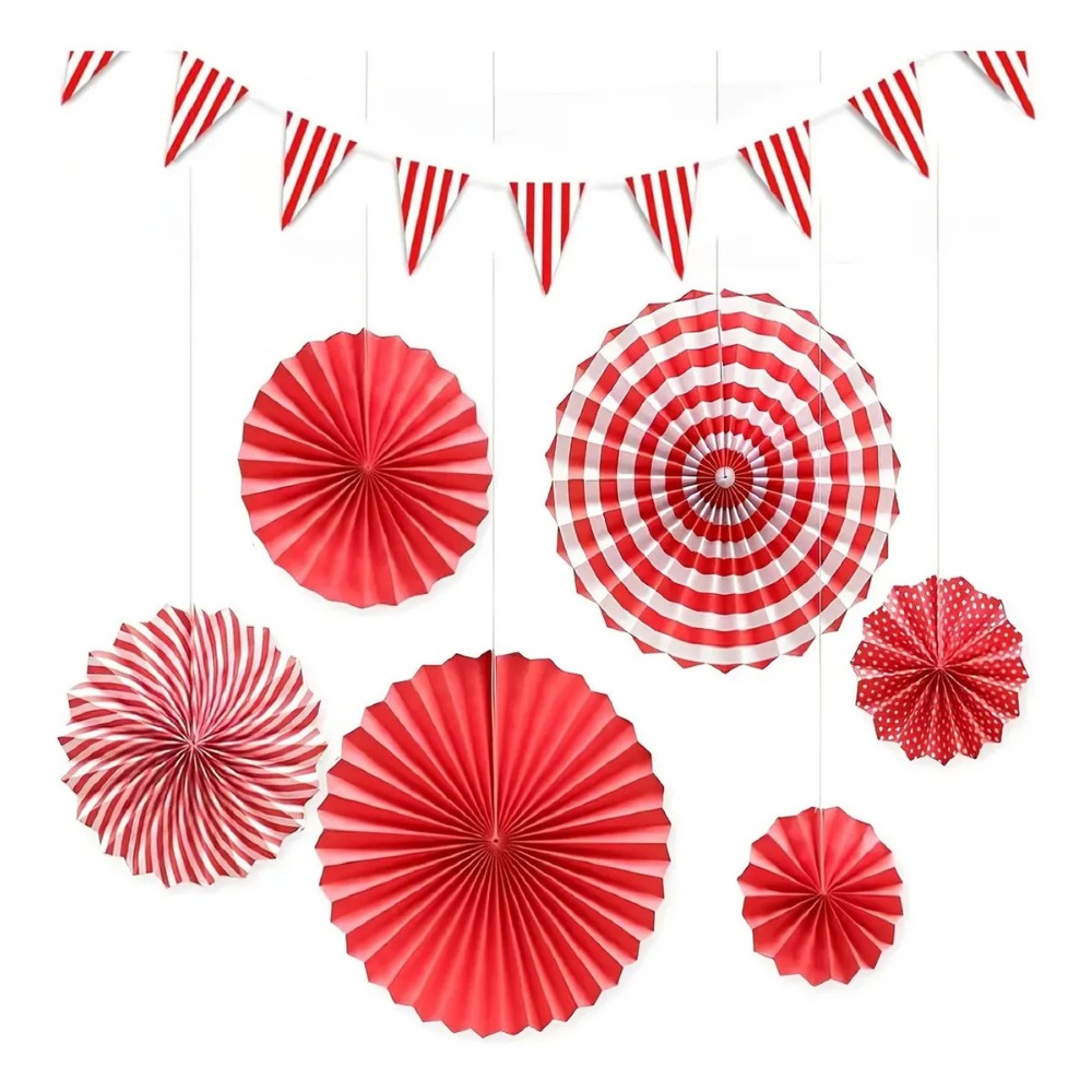 18Pcs Red White Striped Pennan - Wedding Supply Canada recensie en prijs