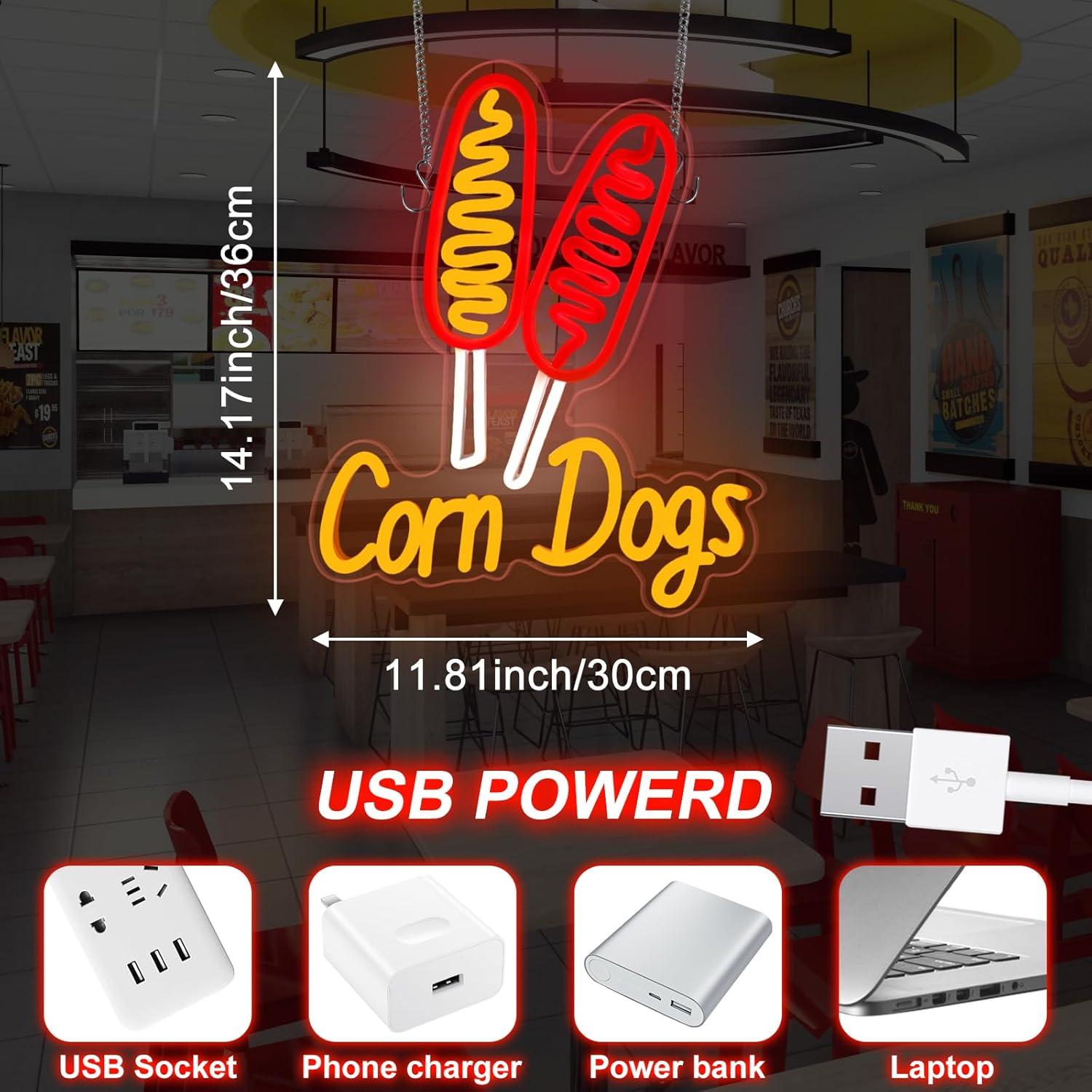 Corn Dog Neon Sign Snack USB D - Wedding Led recensie en prijs
